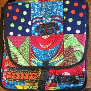 Multicolor Patchwork Women's Backpack